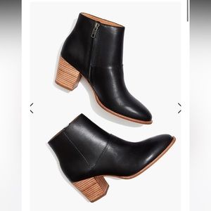 Madewell the Rosie ankle boot in black size 8